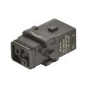 HARTING Heavy Duty Power Connector Insert 10A Han 1A Series Female 2 Contacts 09100022706