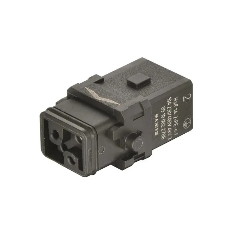 HARTING Heavy Duty Power Connector Insert 10A Han 1A Series Female 2 Contacts 09100022706