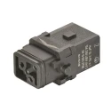 HARTING Heavy Duty Power Connector Insert, 10A Current Rating, Han 1A Series Female, 3 Contacts, Screw Mount 09100032706
