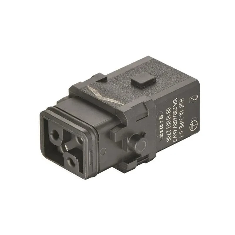 HARTING Heavy Duty Power Connector Insert, 10A Current Rating, Han 1A Series Female, 3 Contacts, Screw Mount 09100032706