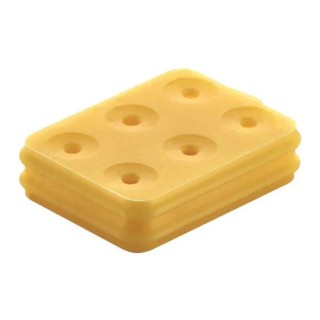 HARTING Wire Seal, Han 1A Series 6 Way, Yellow Silicone, 10B Size, 250V 09100069900