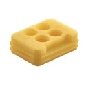 HARTING Wire Seal, Han 1A Series 4 Way, Silicone, 250V, Size 10B, Model 09100049900