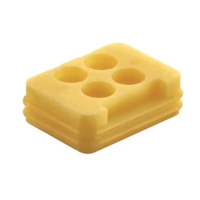 HARTING Wire Seal, Han 1A Series 4 Way, Silicone, 250V, Size 10B, Model 09100049900