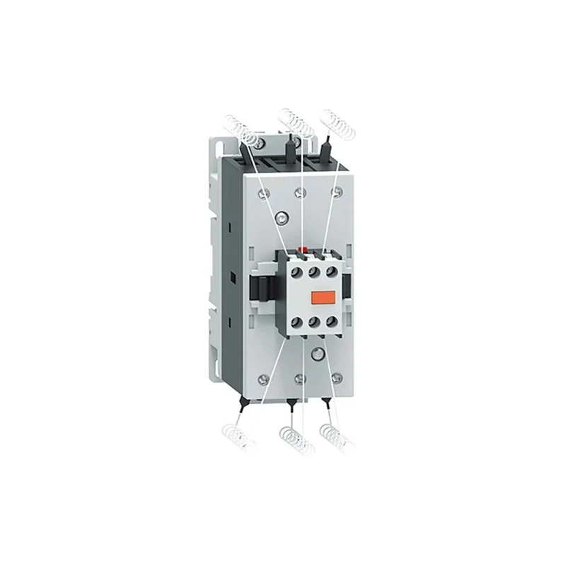 Lovato Electric Motor Control Contactor, 400V AC Coil, 3-Pole, 75 A Contact Current, 50 kW Power Rating BFK8000A400