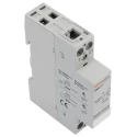 Lovato Electric CN Contactor with 220V AC Coil Voltage, 1-Pole, 32 A Contact Current, 1 NO/1 NC Auxiliary Contact CN3211220