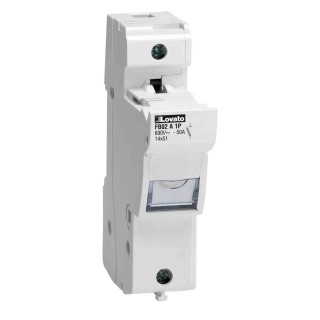 Lovato Electric 50A Base Mount Fuse Holder 1P-Pole for 14 x 51 mm, 690V ac FB02A1P