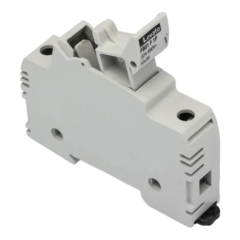 Lovato Electric 32A Rail Mount Fuse Holder for 10 x 38 mm Fuse Size, 1P-Pole, 690V ac FB01F1P