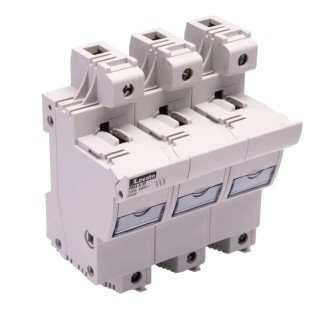 Lovato Electric 100A Base Mount Fuse Holder 3-Pole for 22 x 58 mm Fuse Size 690V AC FB03A3P