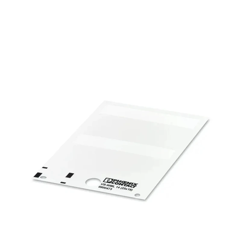 Phoenix Contact US-WML Adhesive Cable Labels White 25.4mm x 63.5mm -40°C to 80°C 0800473