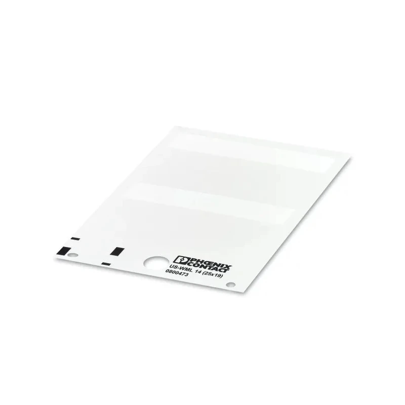 Phoenix Contact US-WML Adhesive Cable Labels White 25.4mm x 63.5mm -40°C to 80°C 0800473