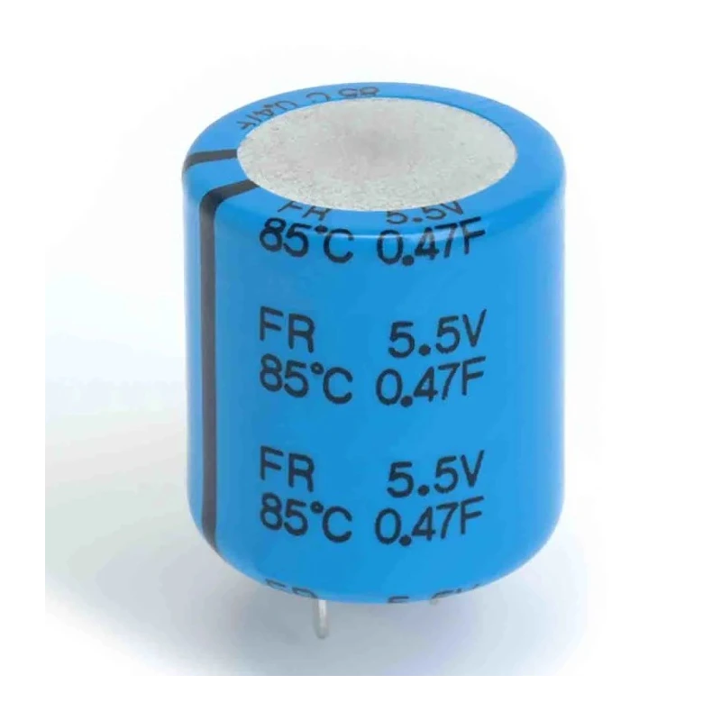 KEMET 0.1 F Electric Double Layer Supercapacitor 5.5V DC Radial Through Hole Mount FR0H104ZF