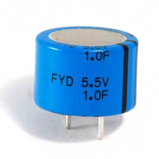 KEMET 47 mF Electric Double Layer Supercapacitor 5.5V dc, -20 to 80 % Tolerance, Through Hole FYH0H473ZF