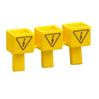 Lovato Electric Contactor Accessory Kit of 3 Insulating Caps for Unused Bar Terminals BRU3V