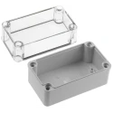 Fibox Piccolo Series Grey Transparent Lid Polycarbonate Enclosure, IP66, IP67, IK08, 85 mm x 140 mm x 80 mm 