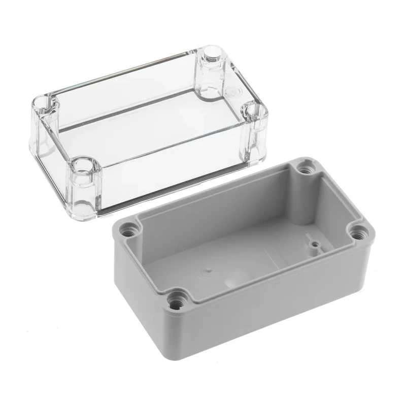 Fibox Piccolo Series Grey Transparent Lid Polycarbonate Enclosure, IP66, IP67, IK08, 85 mm x 140 mm x 80 mm 