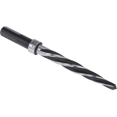 RS PRO Morse Taper Shank High-Speed Steel (HSS) Reamer Bit 10mm Diameter 127mm Overall Length 188-2501