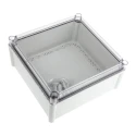 Fibox SOLID PC Series Grey Transparent Lid Polycarbonate Enclosure IP67 IK08 IK09 130 mm x 278 mm x 278 mm 