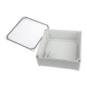Fibox SOLID PC Series Grey Transparent Lid Polycarbonate Enclosure IP67 IK08 IK09 130 mm x 278 mm x 278 mm 