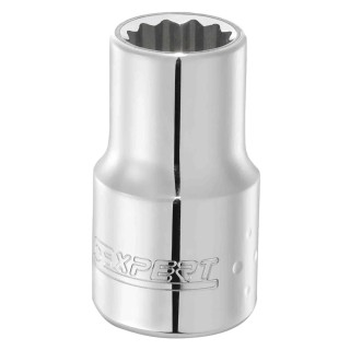 Expert by Facom 1/2 in Drive 29 mm Standard Bi-Hexagon Socket Chrome Vanadium Steel 41mm Overall Length E117071