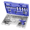Expert by Facom 98-Piece 1/2 in, 1/4 in Hexagon, Phillips, Plug Socket, Pozidriv, Torx Socket Set E034805