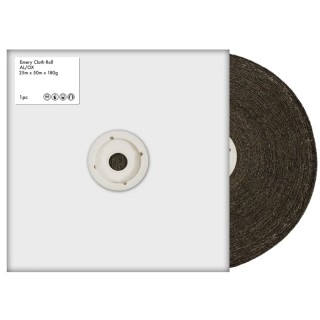 RS PRO Abrasive Paper Roll Aluminium Oxide P180 Grit 50m Length 25mm Width 188-3409
