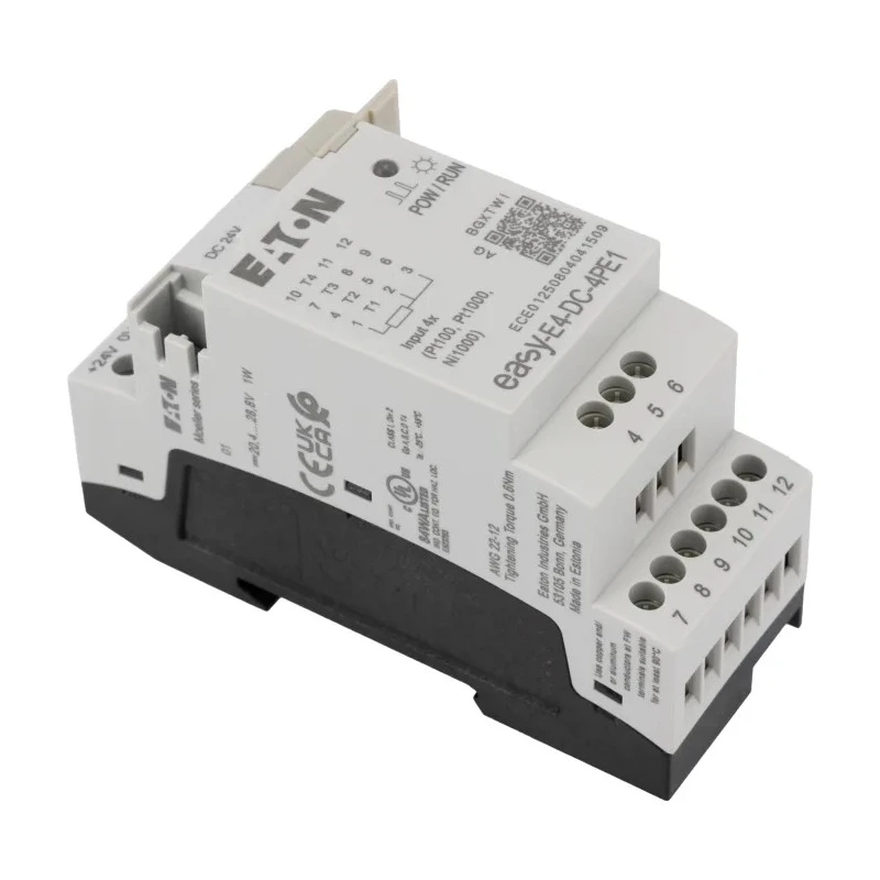 Eaton EasyE4 Series Module 4-Input Analogue Input 24V DC DIN Rail Mount EASYE4