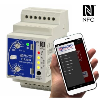 Broyce Control Earth Leakage Relay, 50 to 60 Hz Frequency, 7.5 mA to 30 A Leakage, SPDT SPNO Output ELR30PN 24-230V AC/DC