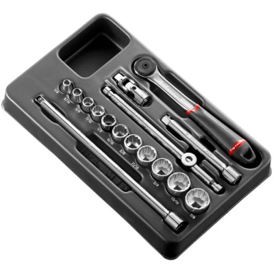 Facom 16-Piece 3/8 in 12 Point Socket Set MOD.J161-212U