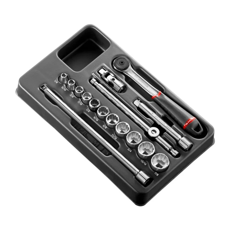 Facom 16-Piece 3/8 in 12 Point Socket Set MOD.J161-212U