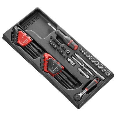 Facom 52-Piece 1/4 in Square Drive 6 Point Socket Set MOD.R161-46