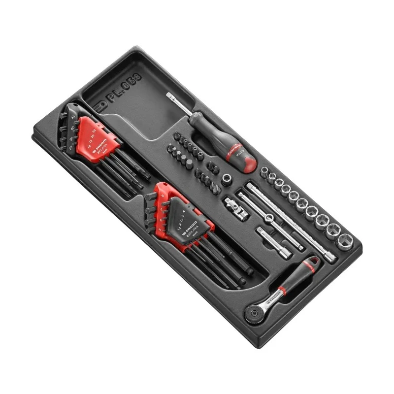 Facom 52-Piece 1/4 in Square Drive 6 Point Socket Set MOD.R161-46
