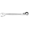 Facom Combination Ratchet Spanner Satin Chrome 10 mm Size, 158 mm Overall Length 467B.10