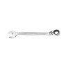 Facom Combination Ratchet Spanner Satin Chrome 15 mm Size 199 mm Length 16 Points 15° Offset ISO 1711-1 467B.15