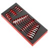 Facom Ratchet Combination Spanner Set 8 To 19 mm 12 Pieces MODM.467BJ12PB