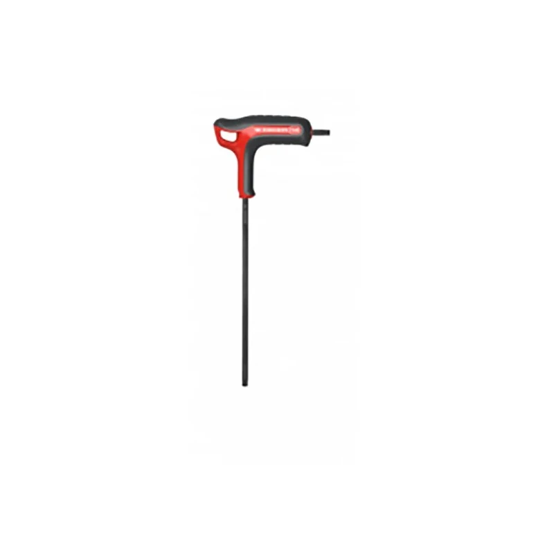 Facom 1-Piece Torx Key, T Shape, Short Arm, Carbon Silicon Steel, Chrome Shot Blasted Finish 89TXA.45