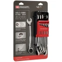 Facom 12-Piece Metric and Inch Combination Spanner Set 7 to 19 mm 467B.JP12PB