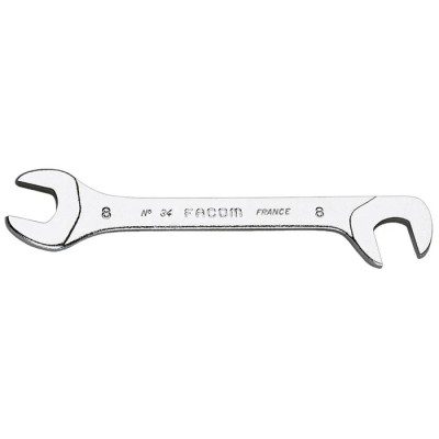 Facom Double Ended Open Spanner Metric Size 5.5 mm Satin Chrome Finish 75mm Overall Length 34.5.5
