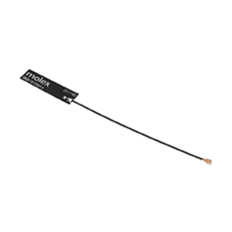Molex I-Bar WiFi Antenna with IPEX Connector, ISM Band, 868-915 MHz, 1 dBi Gain, 100mm Cable Length 211140-0100