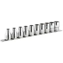 Facom 11-Piece 1/4 in Drive 6 Point Socket Set Chrome Vanadium Steel R.40U