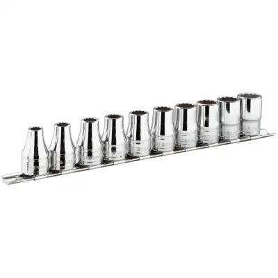 Facom 11-Piece 1/4 in Drive 6 Point Socket Set Chrome Vanadium Steel R.40U