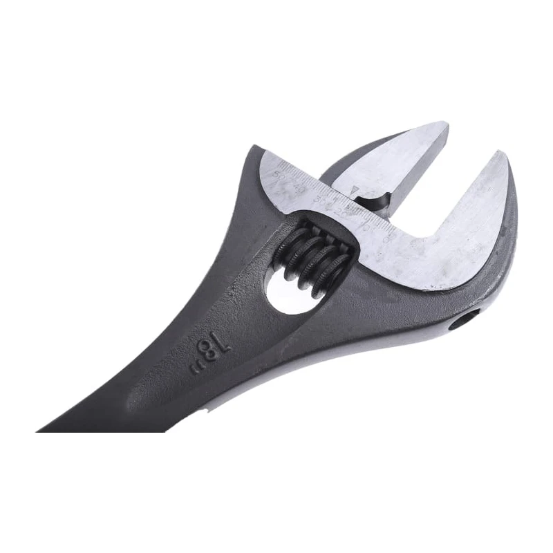 Facom Adjustable Wrench 53 mm Jaw Capacity 456mm Overall Metal Handle 113A.18T