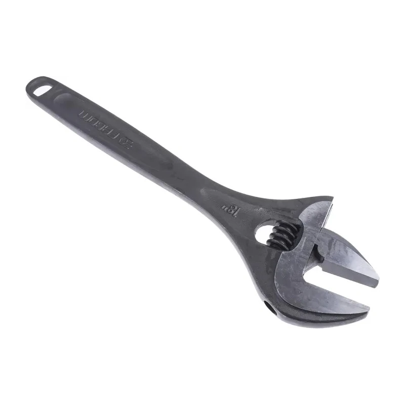 Facom Adjustable Wrench 53 mm Jaw Capacity 456mm Overall Metal Handle 113A.18T