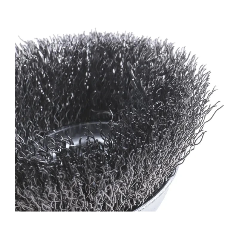 RS PRO Steel Crimp Wire Abrasive Brush 6 mm Diameter, Face Width 75 mm, Shank Fixing, Max Speed 4500rpm 188-4126