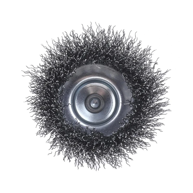 RS PRO Steel Crimp Wire Abrasive Brush 6 mm Diameter, Face Width 75 mm, Shank Fixing, Max Speed 4500rpm 188-4126