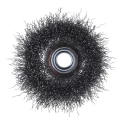 RS PRO Steel Crimp Wire Abrasive Brush 14 mm Diameter, Brass-Dipped Steel Bristles, 75 mm Face Width, 4500 rpm 188-4127