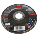 3M Zirconia Aluminium Flap Disc 115 mm Diameter Fine Grade P120 Grit Quick Change Series 769F 7100196819