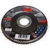 3M Zirconia Aluminium Flap Disc, 115 mm Diameter, Fine Grade P80 Grit, Polyester Backing, Model 7100196789