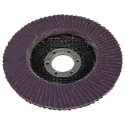 3M Zirconia Aluminium Flap Disc, 115 mm Diameter, Fine Grade P80 Grit, Polyester Backing, Model 7100196789