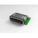 TE Connectivity Right Angle Surface Mount Female USB Type C Connector 1 Port 5A 30V IP68 2305018-2