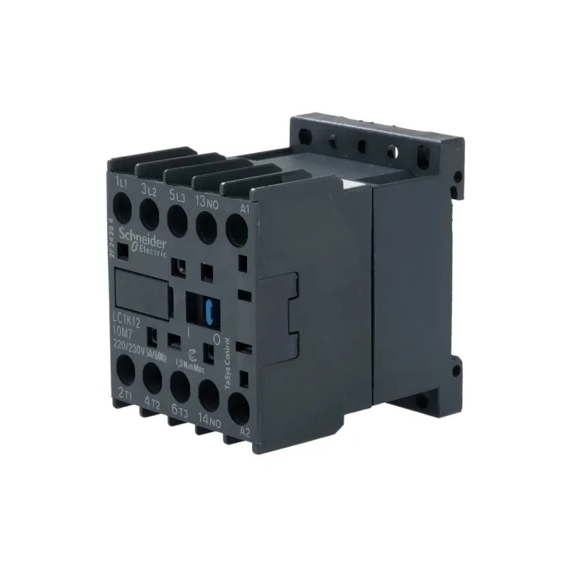 Schneider Electric 3-Pole Motor Control Contactor LC1K1210M7 220V AC Coil 20A 4kW 690V AC 3 NO LC1K1210M7
